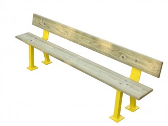 Banc en lame de bois avec pieds acier - Devis sur Techni-Contact.com - 3