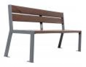 Banc en plastique recyclé Silaos 5 ou 6 lames