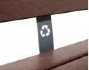 Banc en plastique recyclé Silaos 5 ou 6 lames