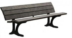 Banc forestier en plastique recyclé sur platine - Devis sur Techni-Contact.com - 1