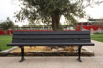 Banc forestier en plastique recyclé sur platine - Devis sur Techni-Contact.com - 6