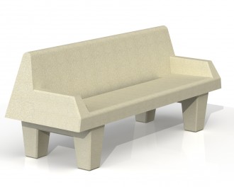 Banc jardin en béton - Devis sur Techni-Contact.com - 1