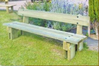 Banc jardin public en bois - Devis sur Techni-Contact.com - 1