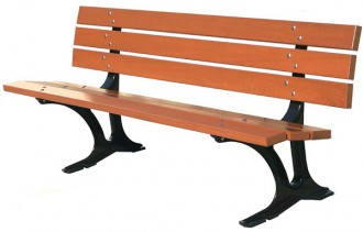 Banc pieds fonte lames bois - Devis sur Techni-Contact.com - 2