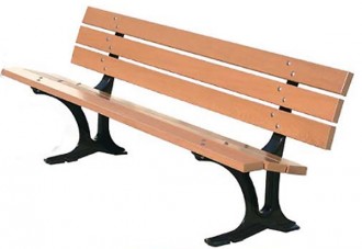 Banc pieds fonte lames bois - Devis sur Techni-Contact.com - 4