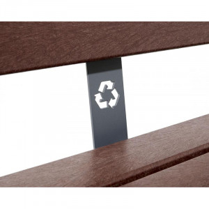 Banc public en plastique recyclé et acier  - Devis sur Techni-Contact.com - 2