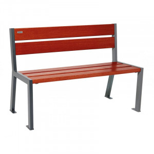 Banc public 5 lames acier et bois - Devis sur Techni-Contact.com - 3