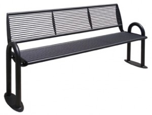 Banc public à base elliptique