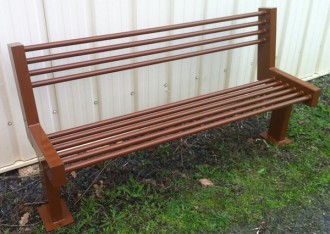 Banc public acier assise en tube - Devis sur Techni-Contact.com - 2