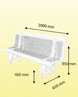 Banc public acier assise inclinée - Devis sur Techni-Contact.com - 2