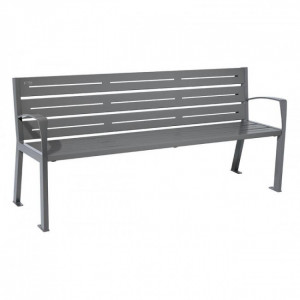 Banc public acier et bois - Devis sur Techni-Contact.com - 1