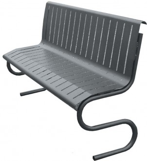 Banc public acier MANGANESE - Devis sur Techni-Contact.com - 1