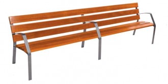 Banc public avec lames en bois exotique - Devis sur Techni-Contact.com - 3