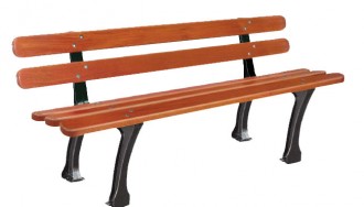 Banc public bois 5 lames - Devis sur Techni-Contact.com - 1