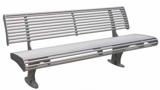 Banc public en acier Garda