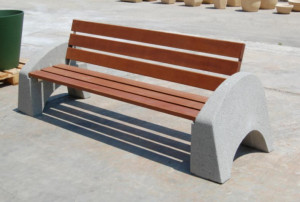 Banc public en béton et bois - Devis sur Techni-Contact.com - 1