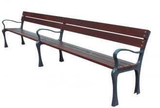 Banc public en bois 3.6 m - Devis sur Techni-Contact.com - 1