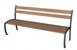 Banc public en bois 6 lames - Devis sur Techni-Contact.com - 1