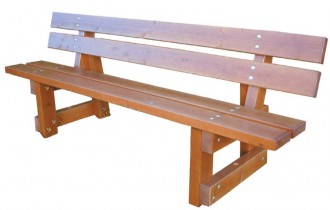 Banc public en bois à sceller - Devis sur Techni-Contact.com - 1