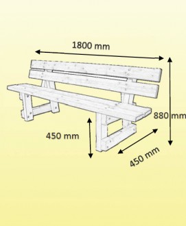 Banc public en bois à sceller - Devis sur Techni-Contact.com - 2