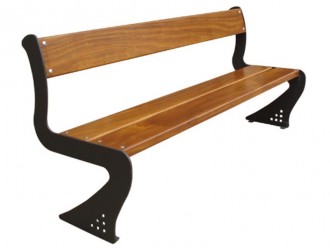 Banc public en bois et acier - Devis sur Techni-Contact.com - 1