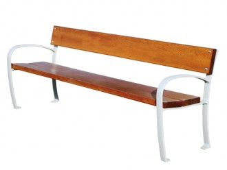 Banc public en bois et fonte aluminium - Devis sur Techni-Contact.com - 1