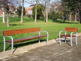 Banc public en bois et fonte aluminium - Devis sur Techni-Contact.com - 3