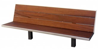 Banc public en bois massif exotique - Devis sur Techni-Contact.com - 2