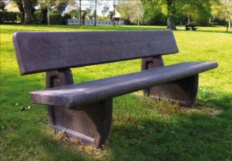 Banc public en matériau recyclé - Devis sur Techni-Contact.com - 1