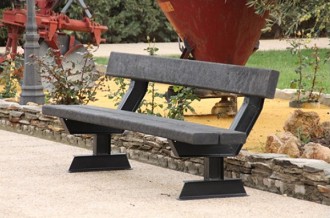 Banc public en plastique recyclé 2 mètres - Devis sur Techni-Contact.com - 5