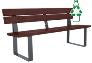 Banc public en plastique recyclé et acier - Devis sur Techni-Contact.com - 2