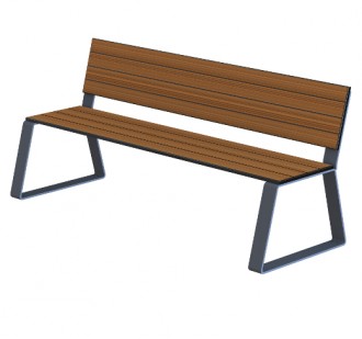 Banc public L2000 mm