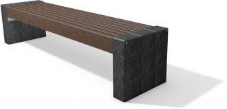 Banc public plastique recyclé 8 lames - Devis sur Techni-Contact.com - 1