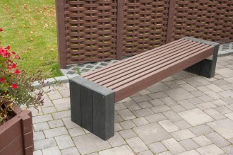 Banc public plastique recyclé 8 lames - Devis sur Techni-Contact.com - 4