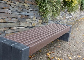 Banc public plastique recyclé 8 lames - Devis sur Techni-Contact.com - 6