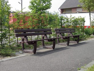 Banc public plastique recyclé à lames - Devis sur Techni-Contact.com - 7