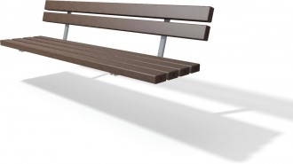 Banc public plastique recyclé sans pieds - Devis sur Techni-Contact.com - 1