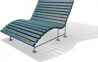 Banc relax public plastique recyclé - Devis sur Techni-Contact.com - 2