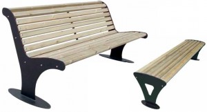 Banc sur platines elliptique