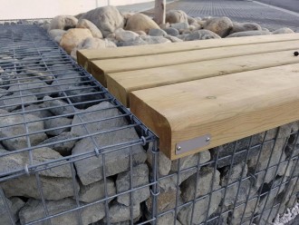 Banc tour arbre gabion - Devis sur Techni-Contact.com - 2