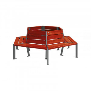 Banc tour d’arbre hexagonal - Devis sur Techni-Contact.com - 1