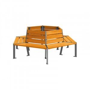 Banc tour d’arbre hexagonal - Devis sur Techni-Contact.com - 2