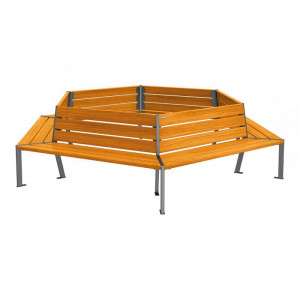 Banc tour d’arbre hexagonal - Devis sur Techni-Contact.com - 3