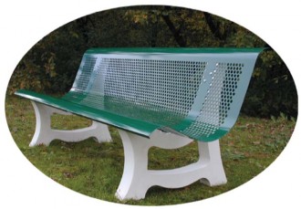 Banc urbain en acier avec pieds ciment - Devis sur Techni-Contact.com - 1