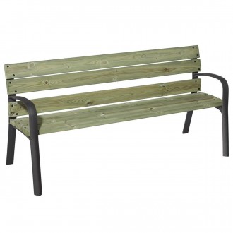 Banc de ville en bois