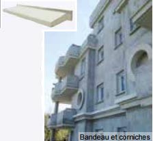 Bandeau et corniche en béton - Devis sur Techni-Contact.com - 1