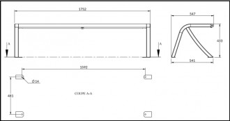 Banquette acier lames metal - Devis sur Techni-Contact.com - 2