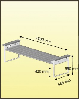 Banquette mixte acier, bois, alu - Devis sur Techni-Contact.com - 2