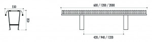 Banquette publique acier - Devis sur Techni-Contact.com - 2