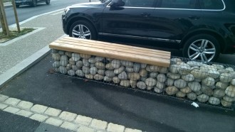 Banquette urbaine en gabion - Devis sur Techni-Contact.com - 2